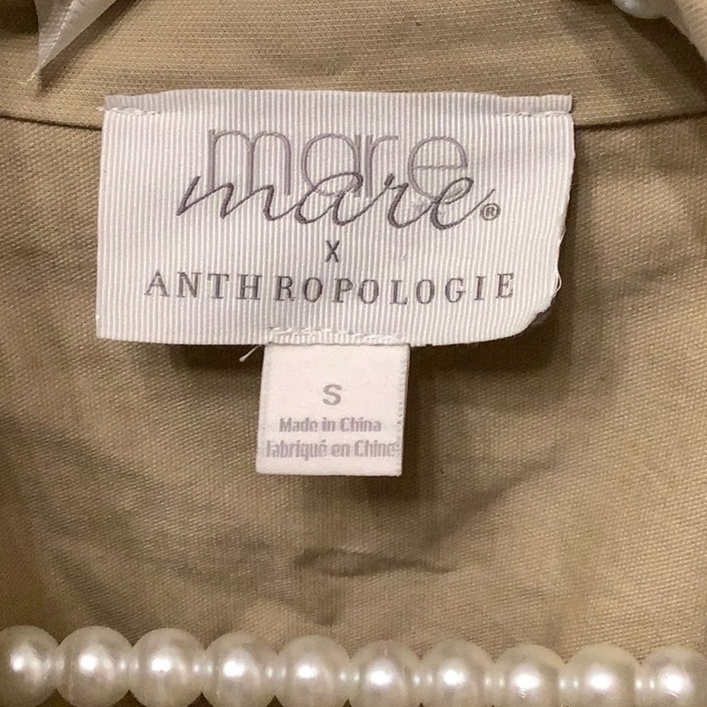 Anthropologie Mare Mare Utility Jacket Size Large Boho Crop Camel Color​​ - Picture 2 of 7